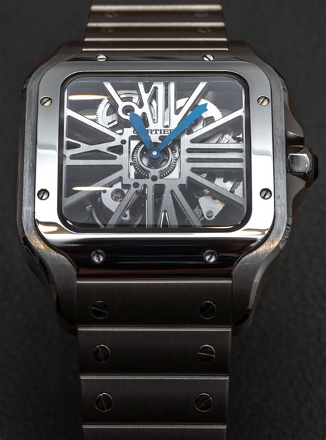 cartier santos.skeleton|santos skeleton watch price.